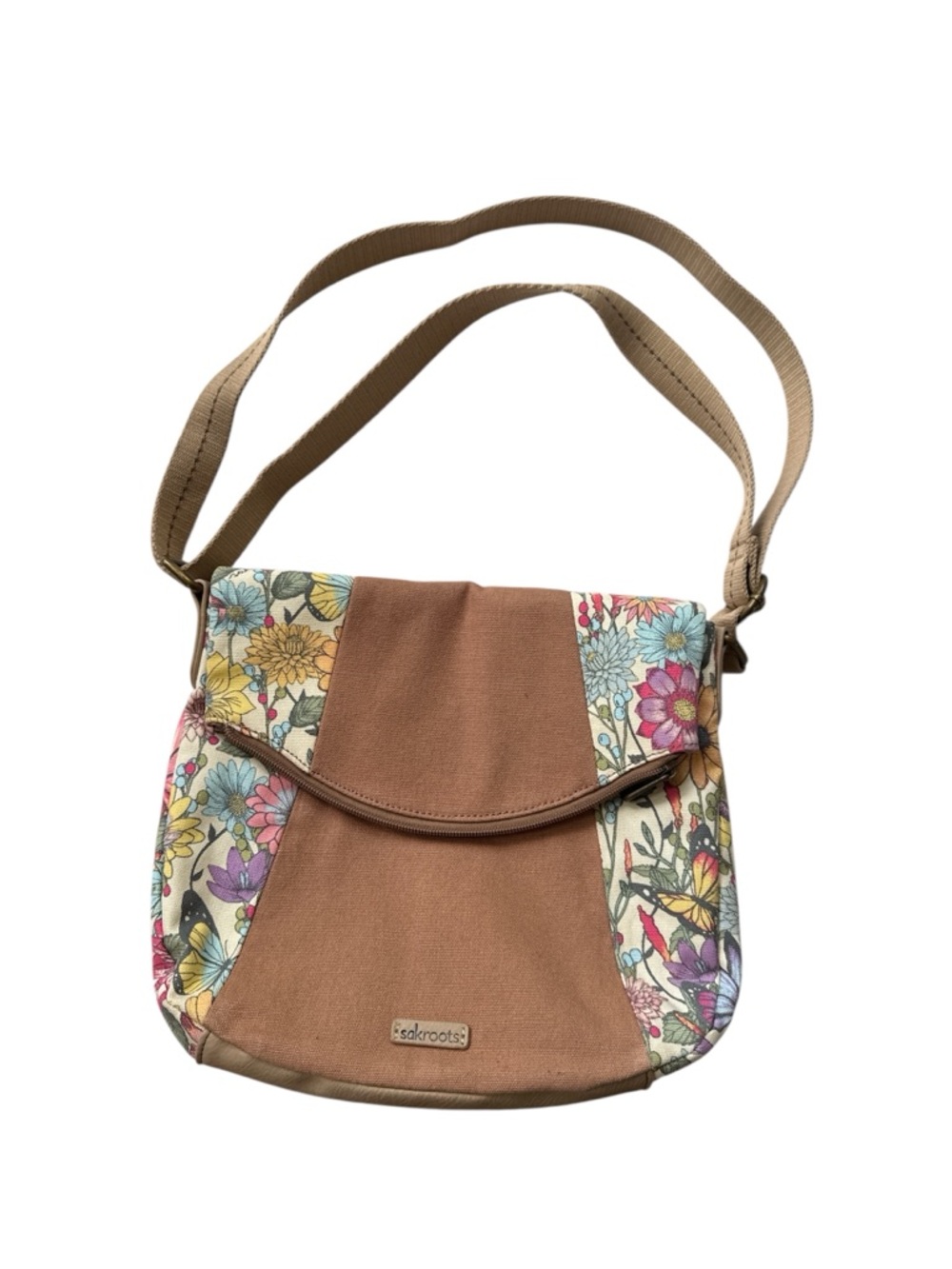 Sakroots Women's Foldover Crossbody Bag Cotton Canvas